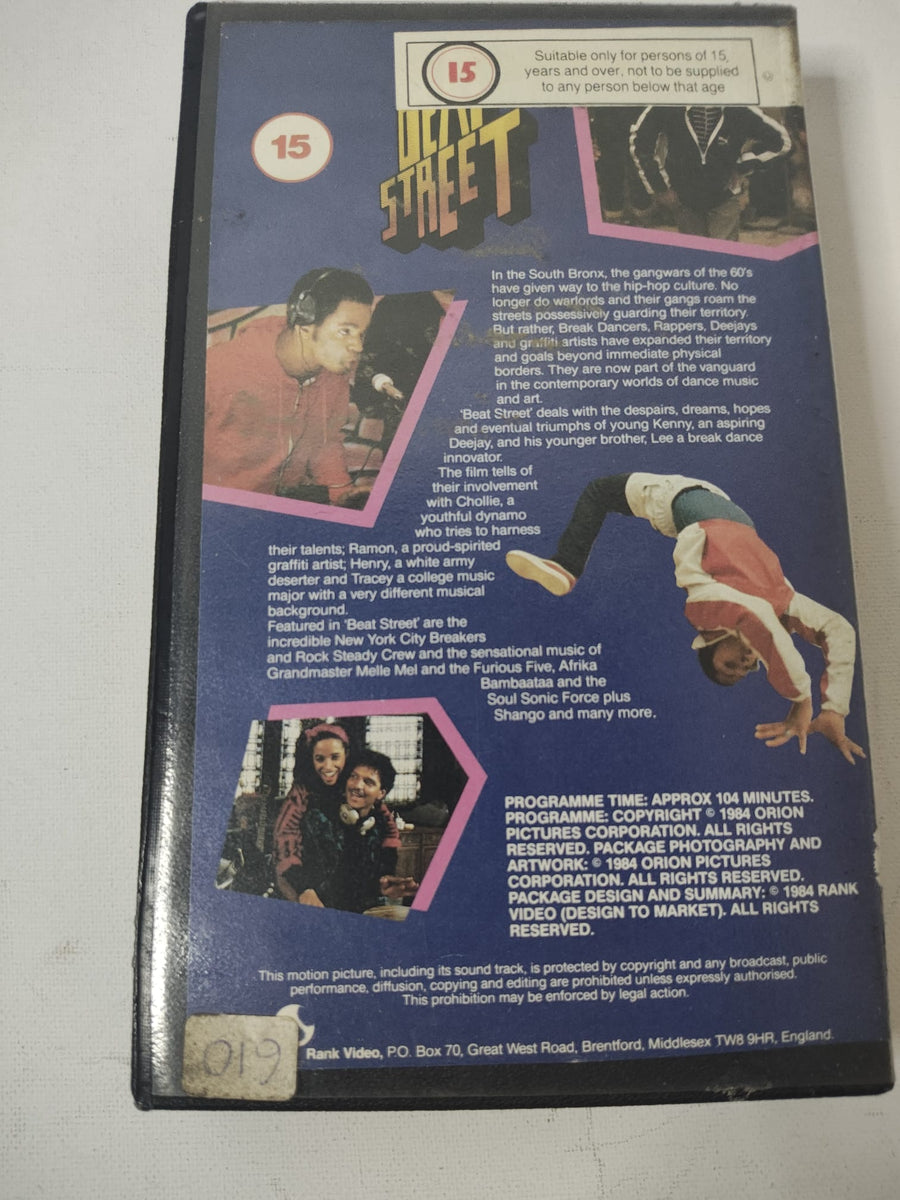 Beat Street (1984) Original Rank Video VHS