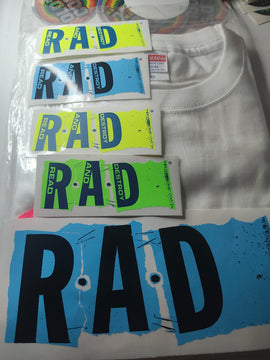 Read and Destroy Bundle — RAD T-Shirt, Retro Stickers & 1988 Magazine
