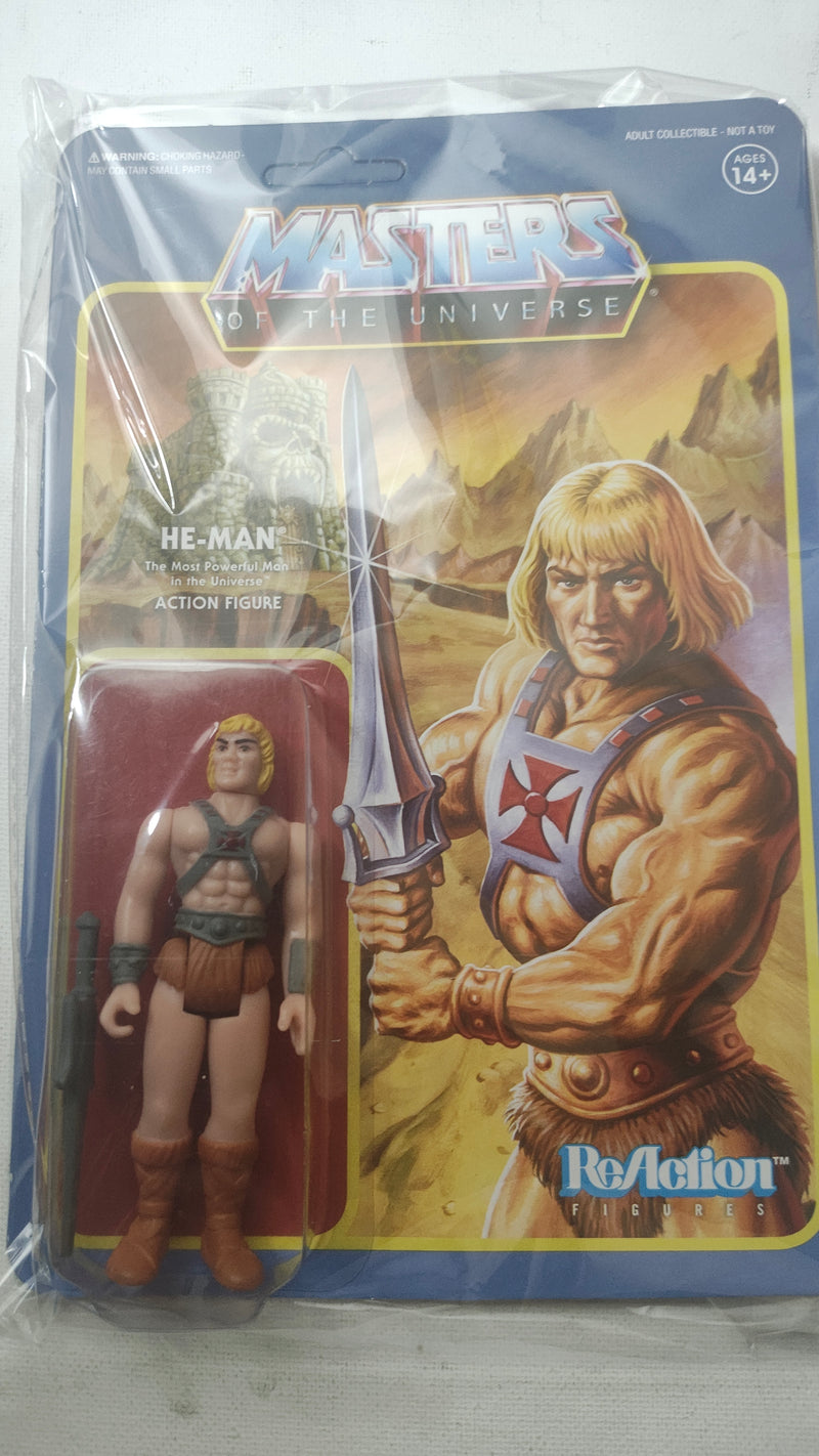He-Man Super7 ReAction Figure – Unpunched Collectible for Masters of the Universe Fans