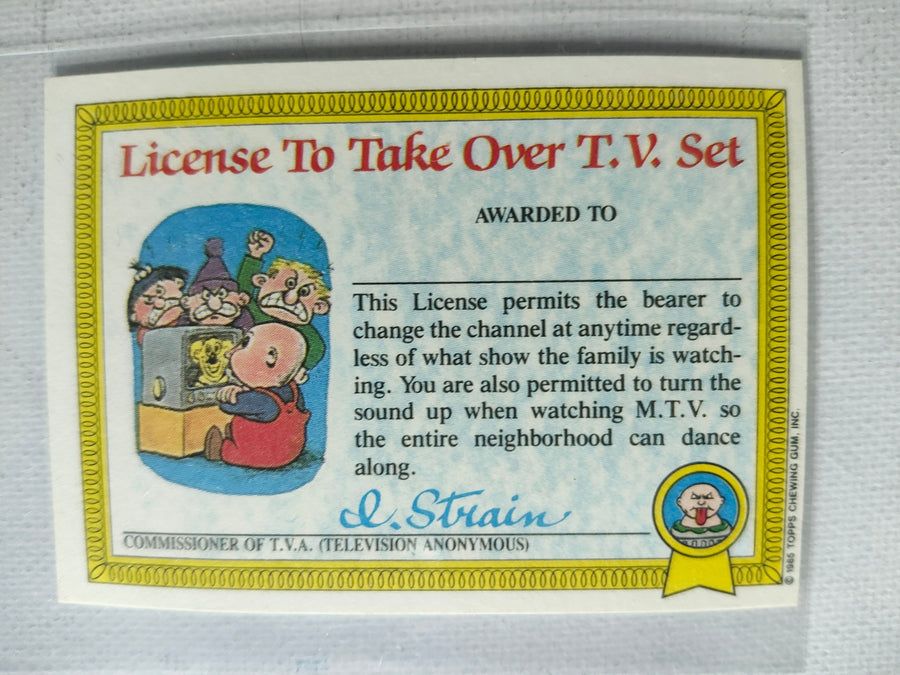 Garbage Pail Kids Series 1 UK Topps cards n/m circa 1985