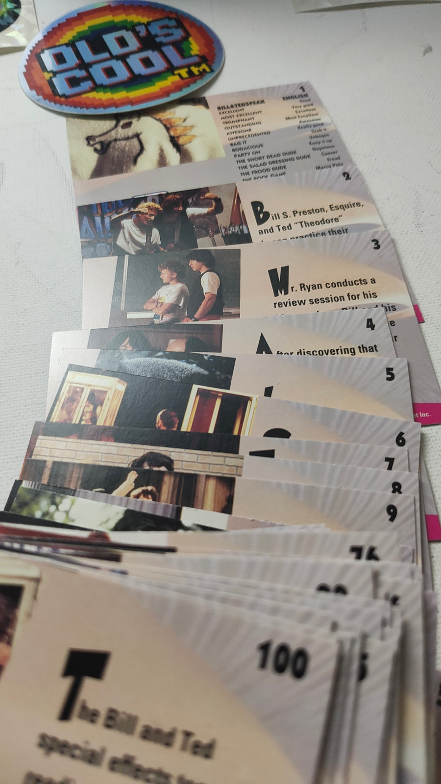 Ultimate Bill and Ted Trading Card Set - Complete 100 Card Collection from 1991