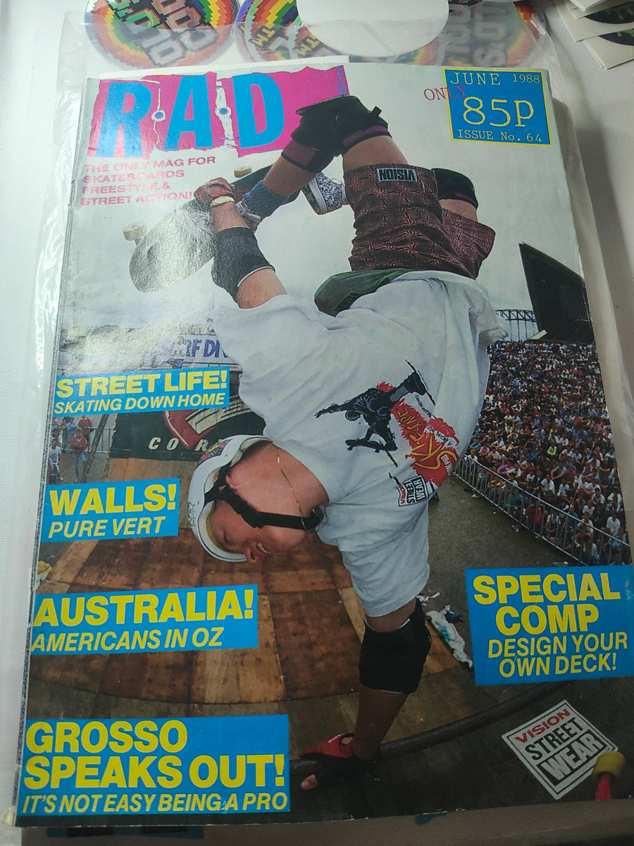 Read and Destroy Bundle — RAD T-Shirt, Retro Stickers & 1988 Magazine - Old's Cool