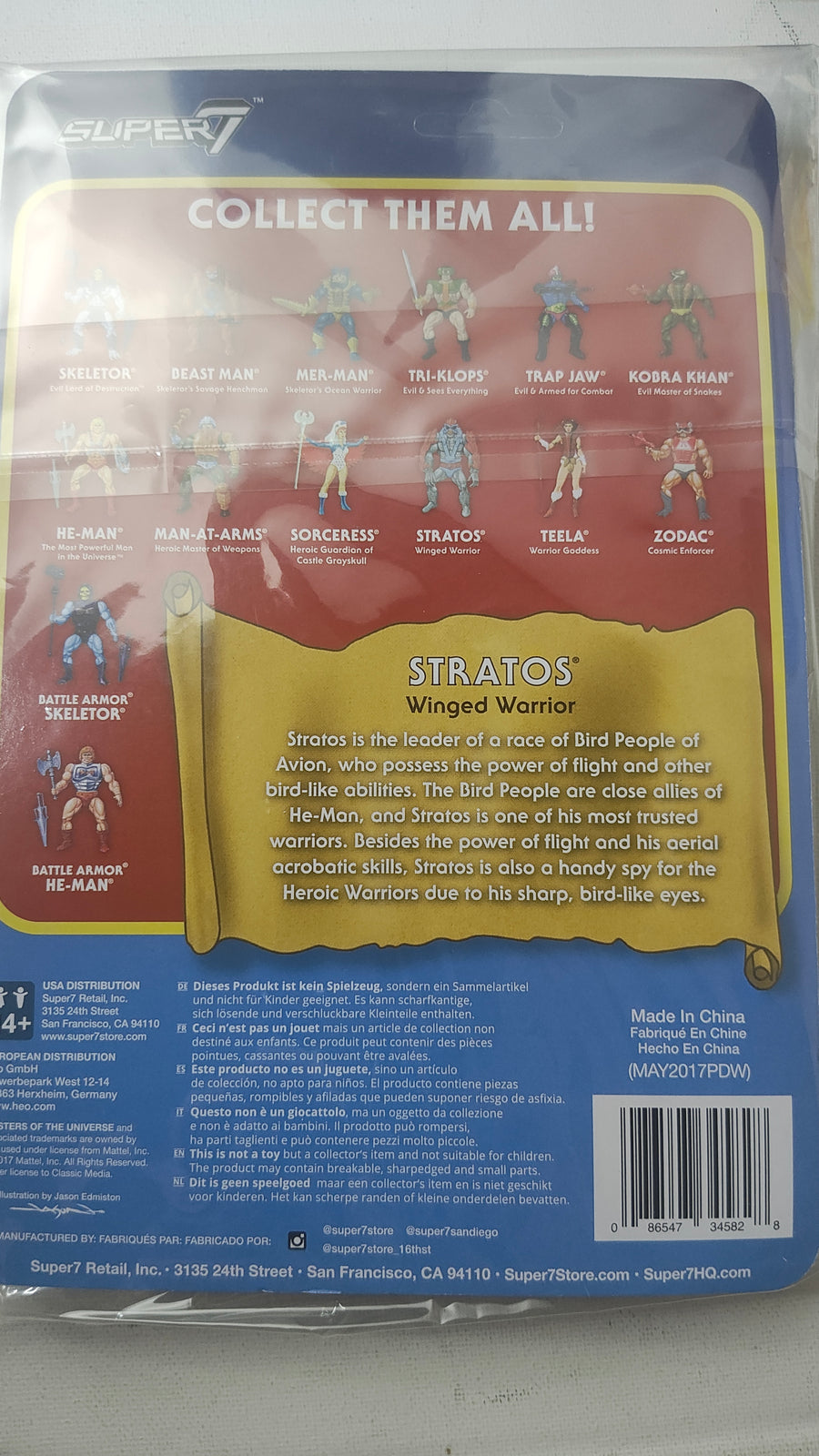Stratos ReAction Figure - Elevate Your Masters of the Universe Collection