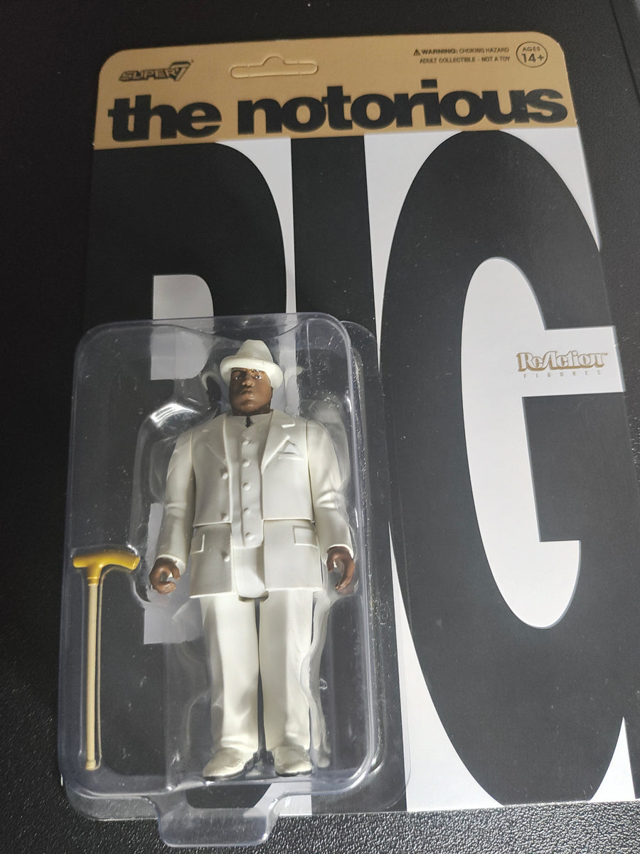 Super7 ReAction Figure – The Notorious B.I.G. (White Suit)