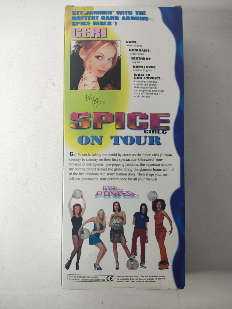 Geri/Ginger boxed'on tour' Spice girls doll circa 1998