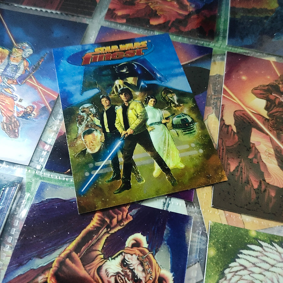 Topps Star Wars Finest Chrome 1996 — Complete 90-Card Set (Near Mint)