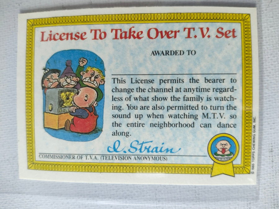 Garbage Pail Kids Series 1 UK Topps cards n/m circa 1985