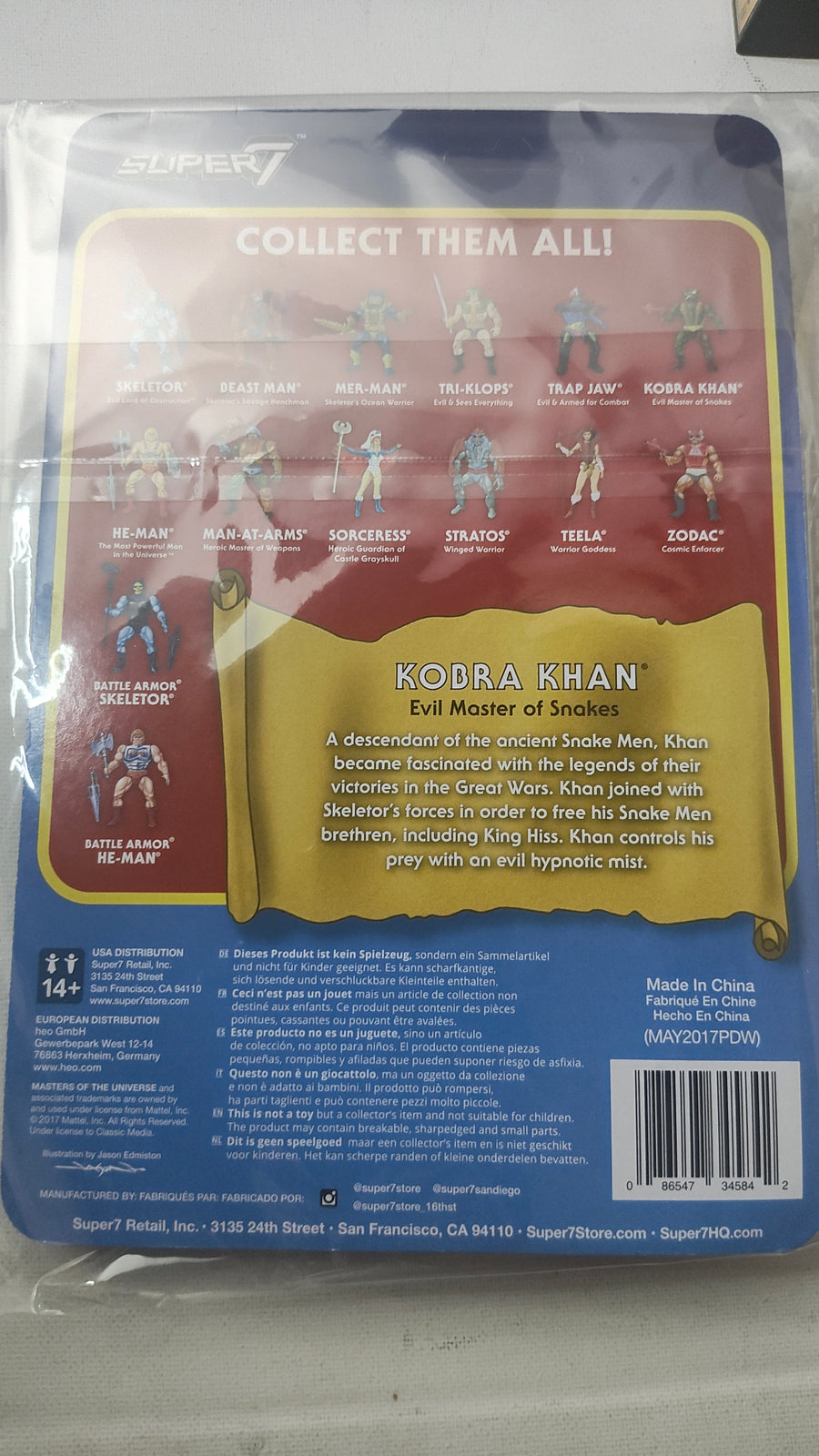Kobra Khan Action Figure - Unleash the Power of Eternia with Super7's Collectible