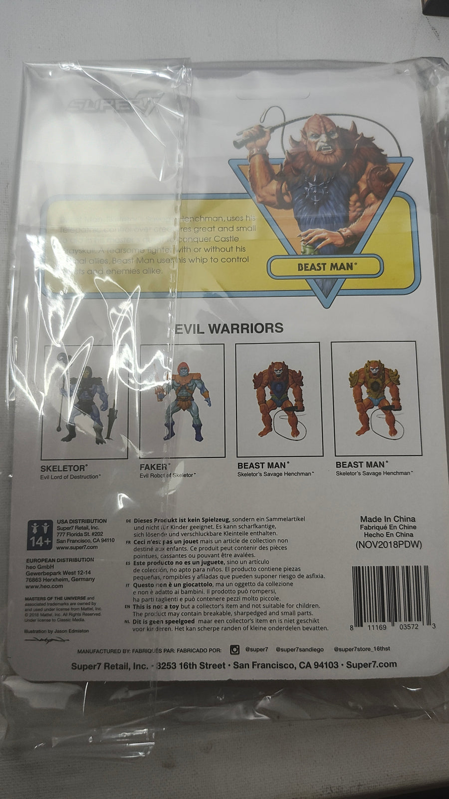 Unleash Your Inner Hero with the Masters of the Universe Beast Man ReAction Figure