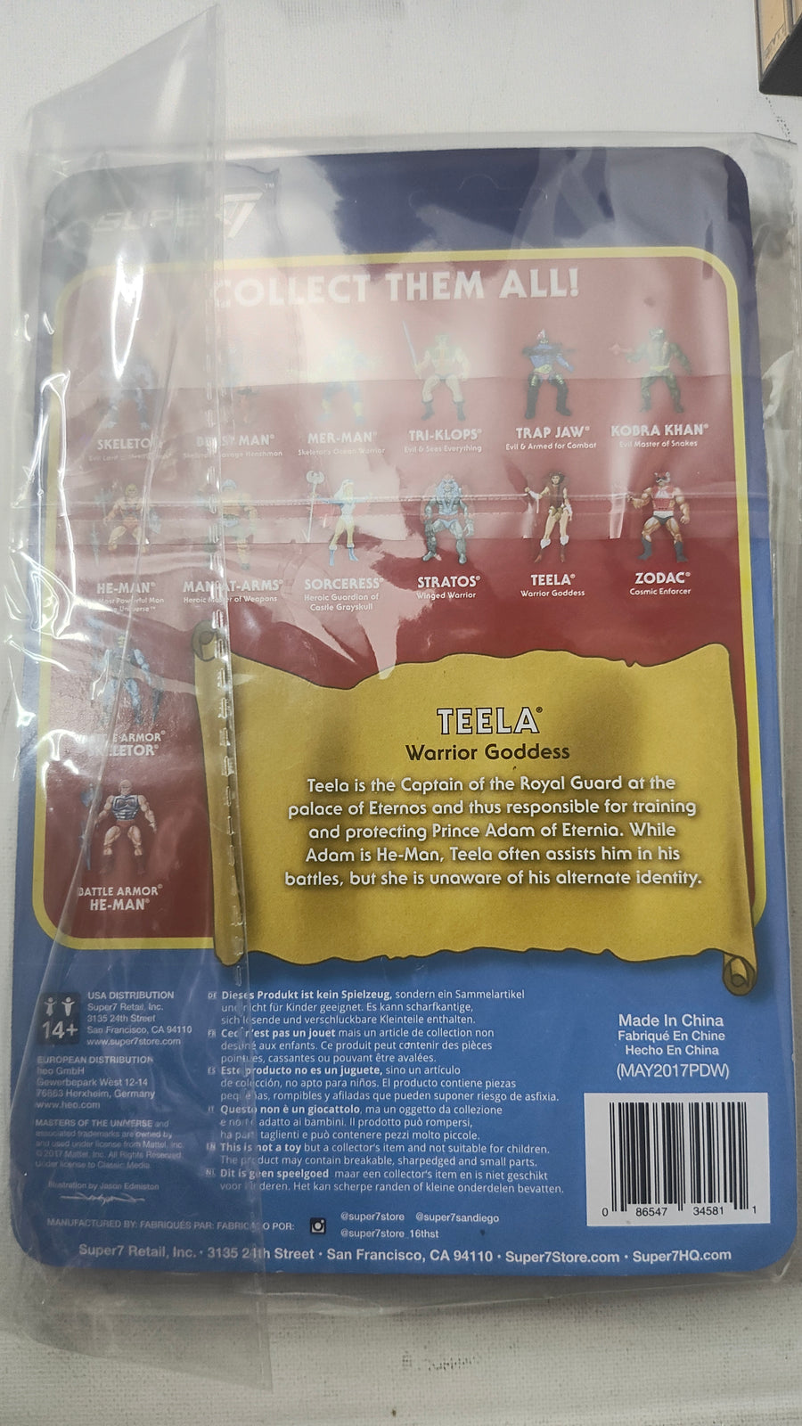 Collectible Teela ReAction Figure – Masters of the Universe Super7