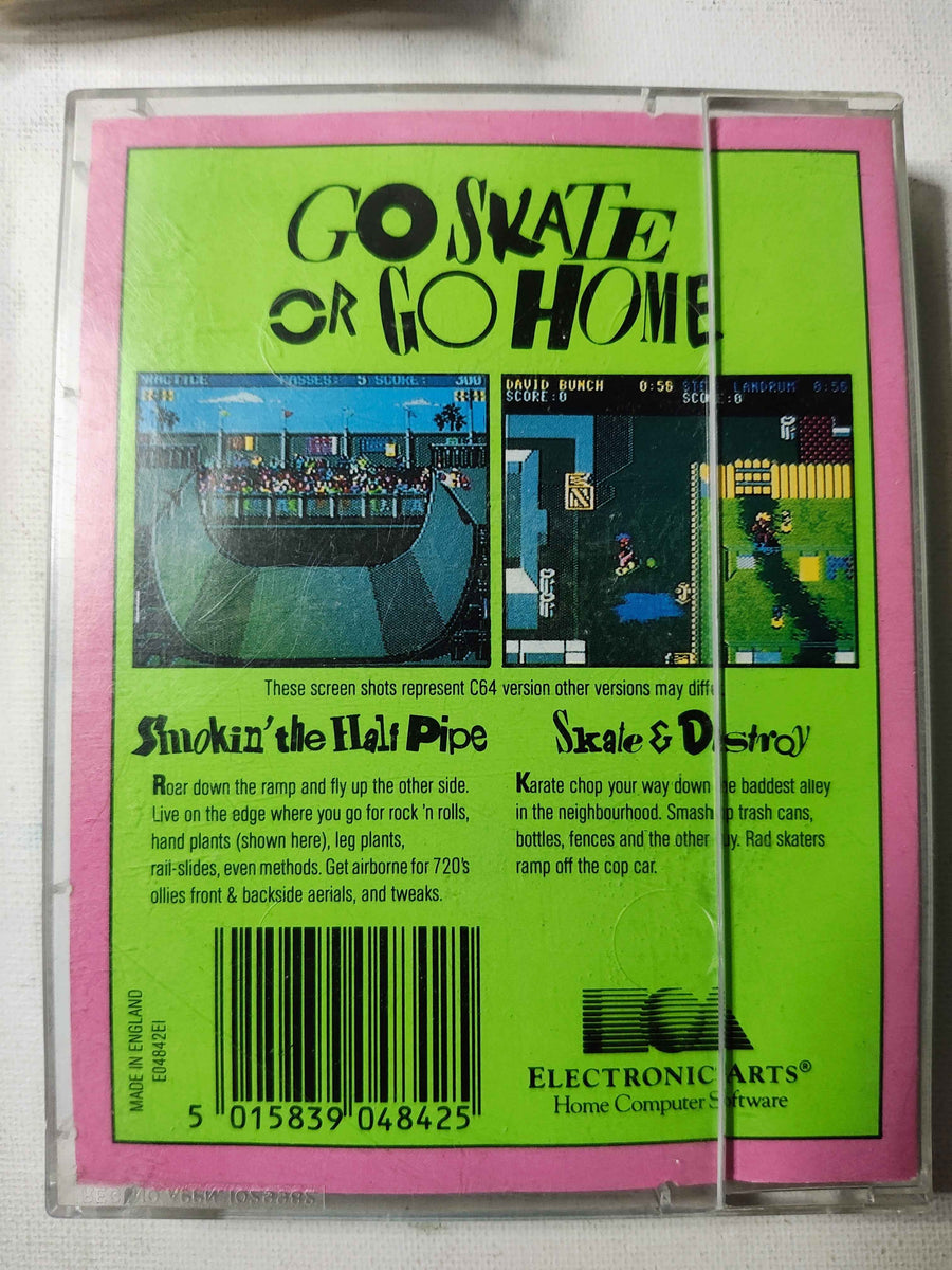 Unleash Retro Fun with Skate or Die Commodore 64 Game - 1987 Cassette Edition