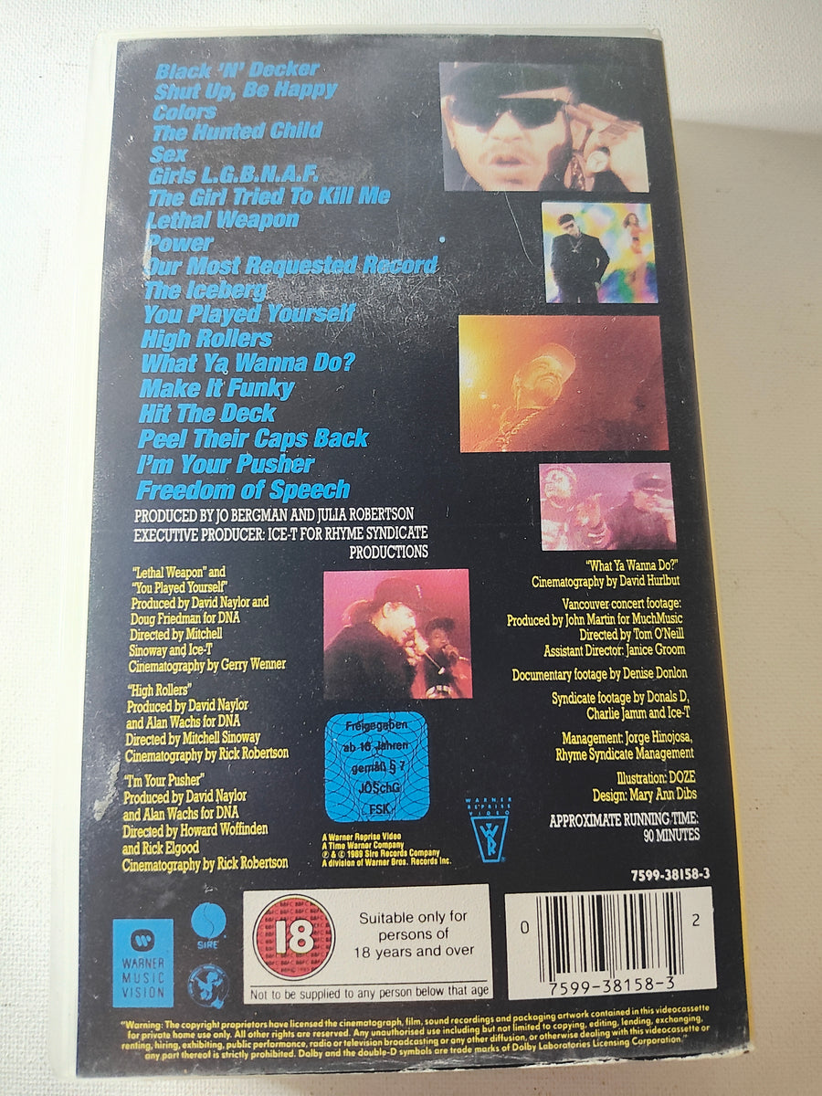 Ice-T – The Iceberg Video VHS (PAL) circa 1989